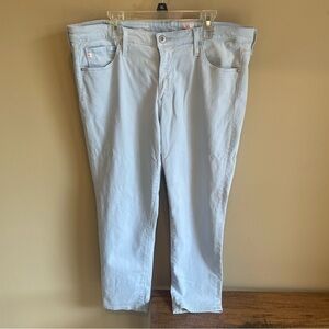 Adriano Goldschmeid The Prima Crop Baby Blue Jeans-32R